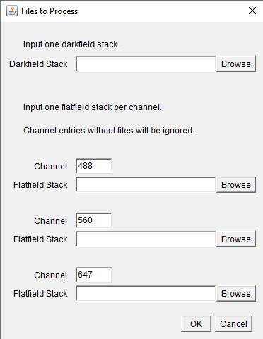 Flatfield Input GUI